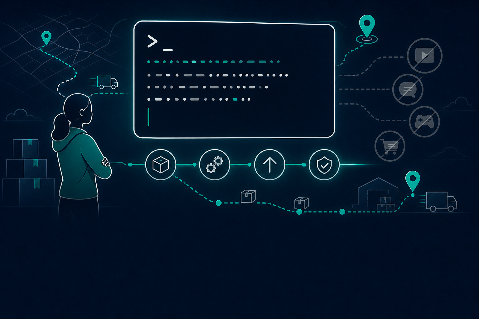 Engineer reviewing a CLI tool rewriting hosts file rules before fleet rollout