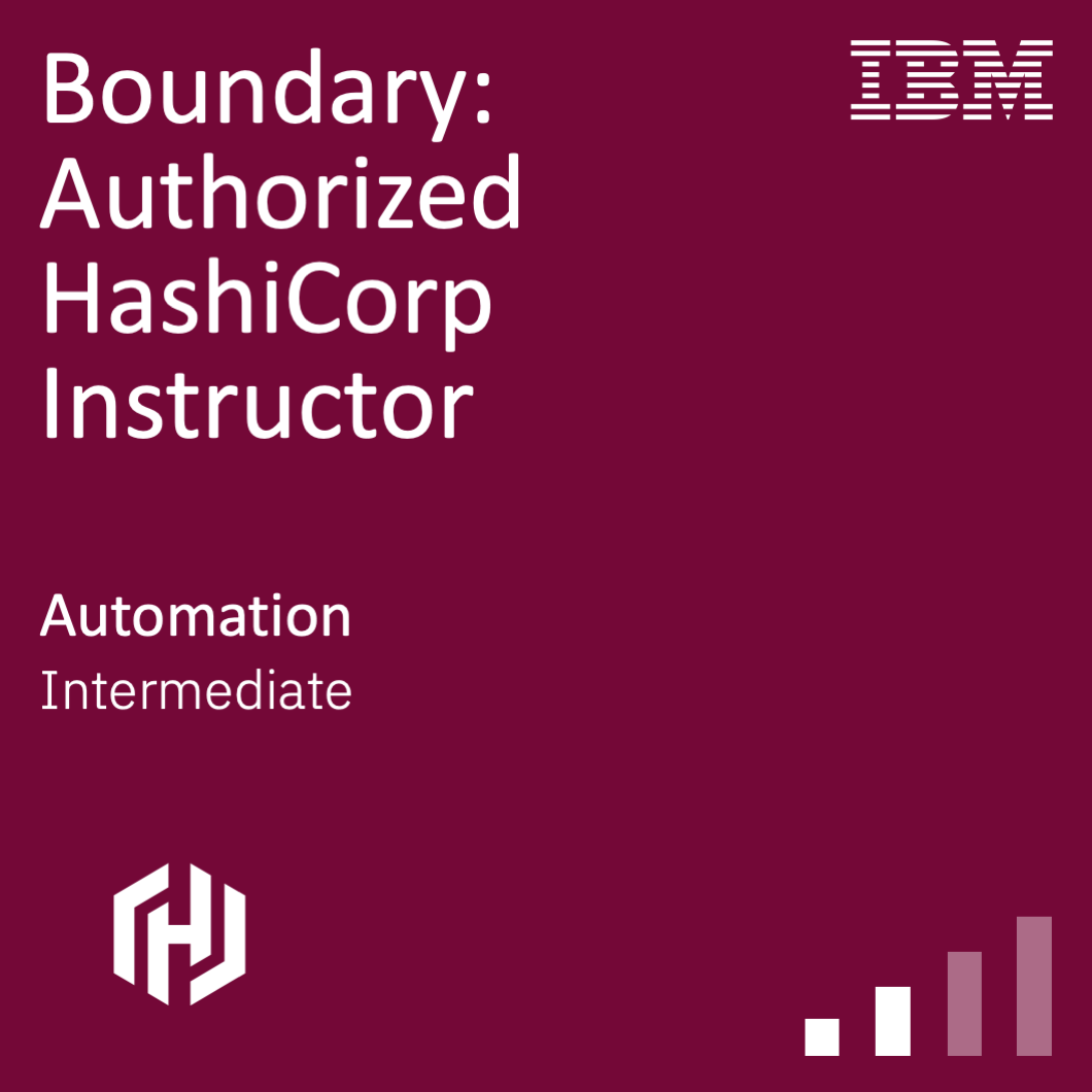 Boundary: Authorized HashiCorp Instructor