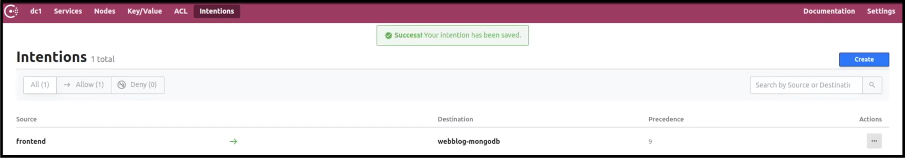 Allowing the Python App Frontend to talk to MongoDB via Intentions