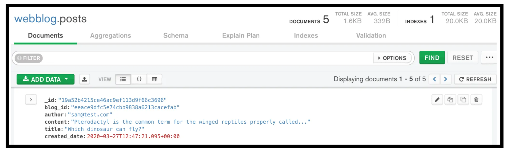 Post Content Data not Encrypted in MongoDB