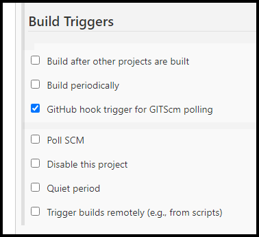 Jenkins Build Triggers