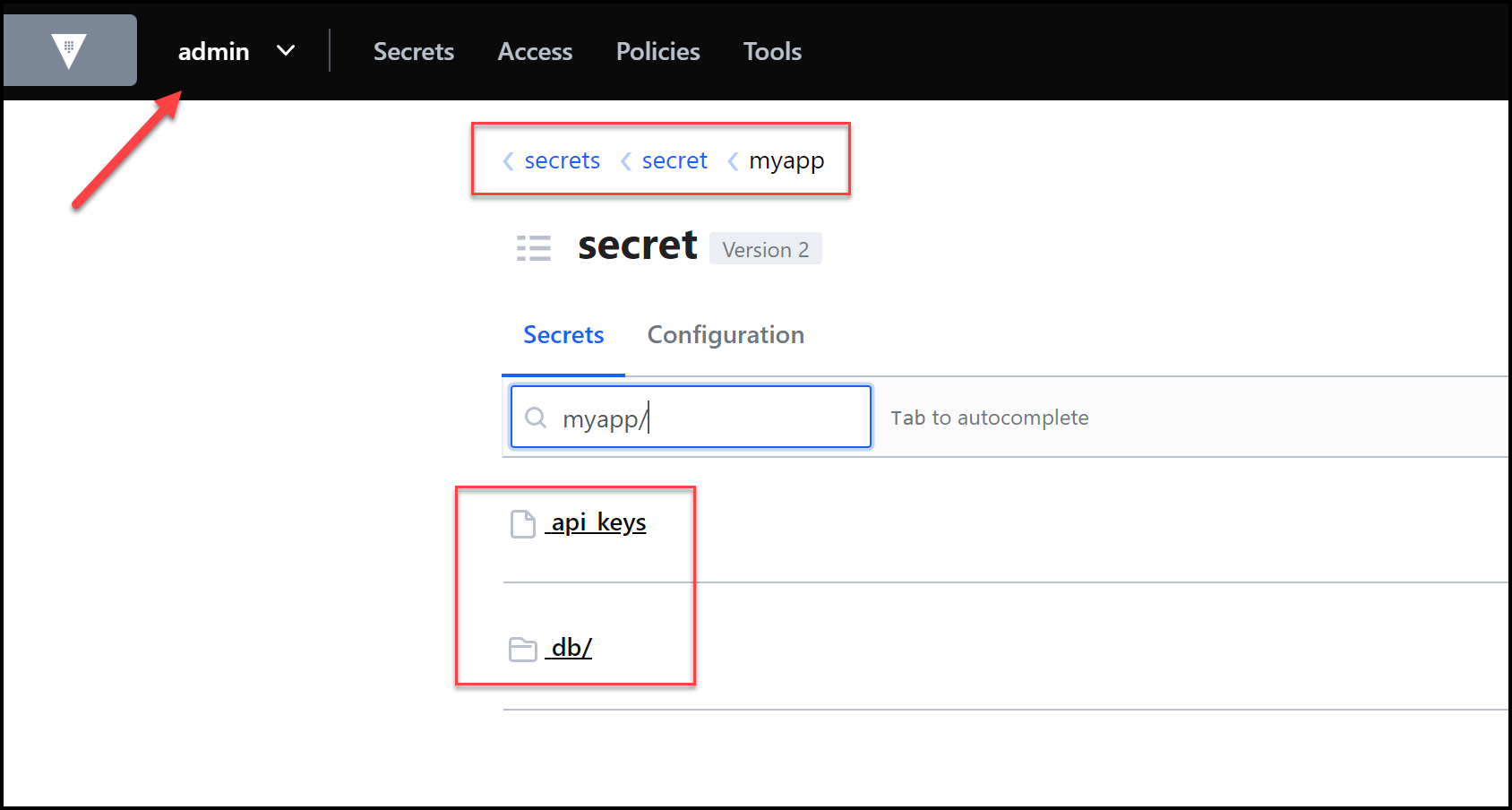 Secrets Migrated to Vault